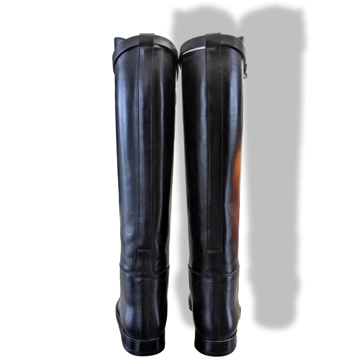 Hermes [SH15] Black Calfskin Leather Women's JUMPING Equistrian Style Boots Sz 41, BNIB - poupishop