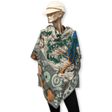 HERMES 2016 Sieste au Paradis by Aline Honore Cashmere Shawl 140 x 140 cm