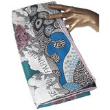 HERMES 2016 Sieste au Paradis by Aline Honore Cashmere Shawl 140 x 140 cm