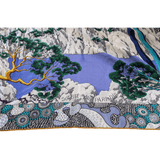 HERMES 2016 Sieste au Paradis by Aline Honore Cashmere 70% Shawl 140 x 140 cm