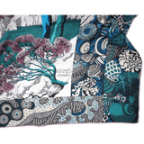 HERMES 2016 Sieste au Paradis by Aline Honore Cashmere Shawl 140 x 140 cm