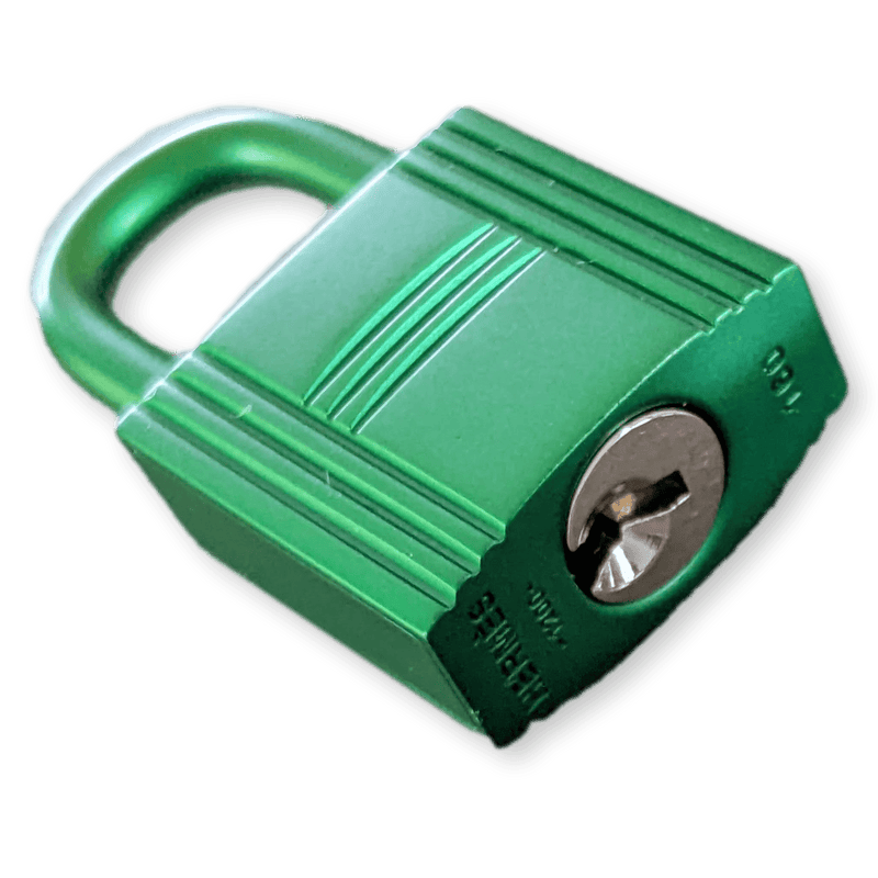 HERMES So-Green Bambou PVD CADENAS Key Lock 2 KEYS Nr 160 for Picotin Lock