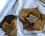 HERMES 1990s Soies Volantes Mousseline of Cotton Pareo, XXL