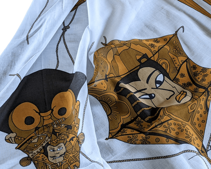 HERMES 1990s Soies Volantes Mousseline of Cotton Pareo, XXL