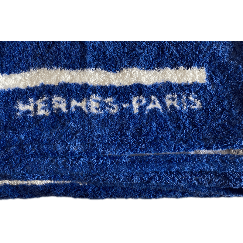 HERMES Special Issue Plage 2003 Sous le signe de la Mediterranée Terry Cotton Beach Towel 90 x 150 cm