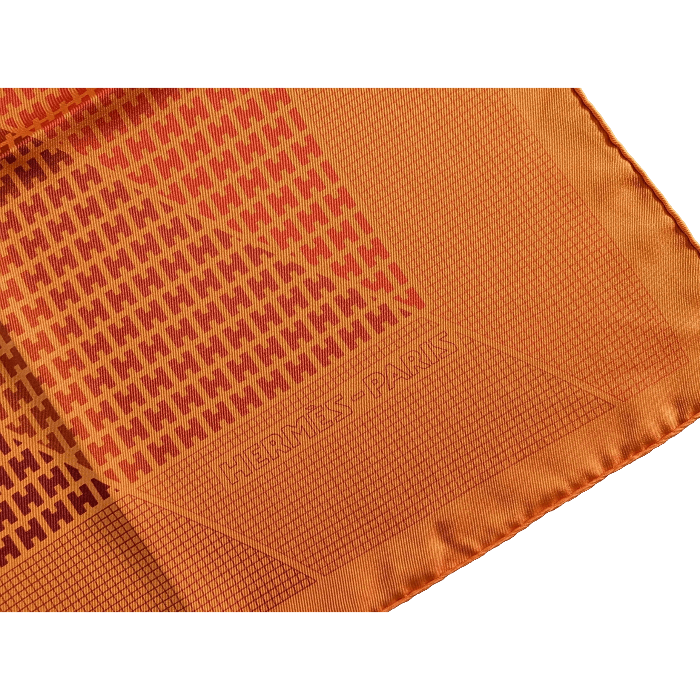 HERMES Limited Special Edt H en Biais  * The Gates - Central Park 2005 * Twill Silk Carre 90 x 90 cm