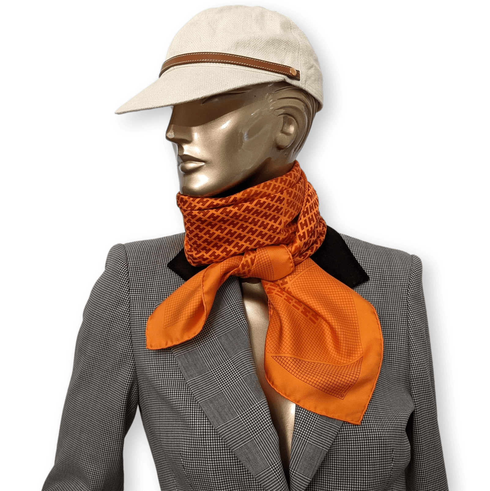 HERMES Limited Special Edt H en Biais  * The Gates - Central Park 2005 * Twill Silk Carre 90 x 90 cm