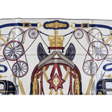 HERMES Stately Wheels Twill 90 Scarf