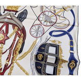 HERMES Stately Wheels Twill 90 Scarf