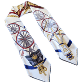 HERMES Stately Wheels Twill 90 Scarf