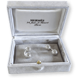 HERMES Vintage Sterling Silver Golf Ball Cufflinks AG925