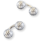 HERMES Vintage Sterling Silver Golf Ball Cufflinks AG925