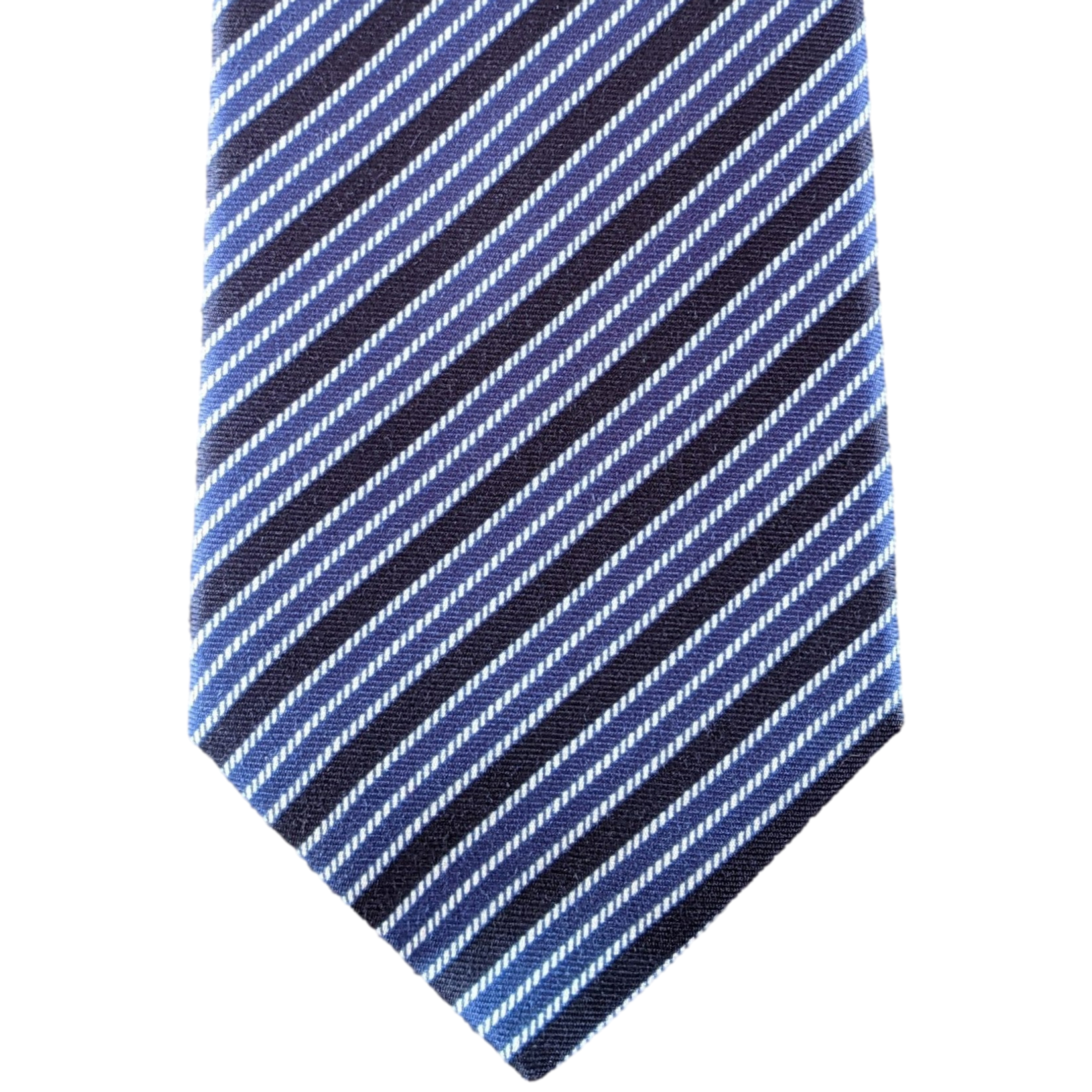HERMES SOIE LOURDE Stripes Heavy Silk Tie 9cm