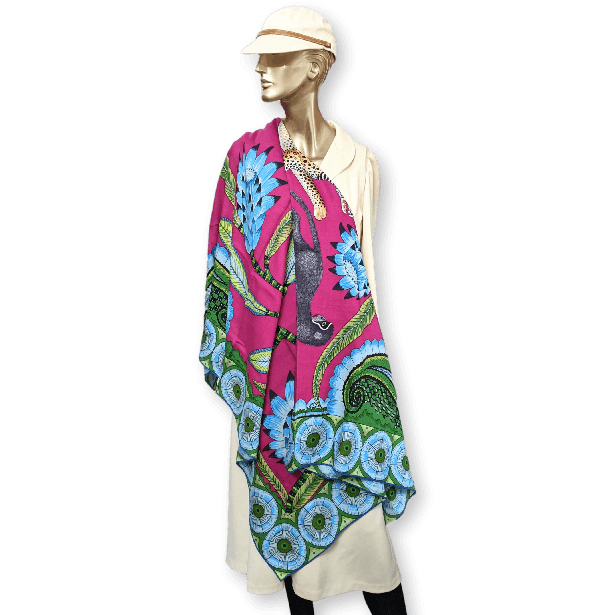 HERMES The Savana Dance Shawl 140 cm