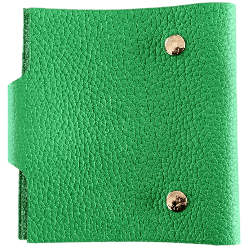 HERMES Green Togo Calfskin ULYSSE MINI NoteBook Cover