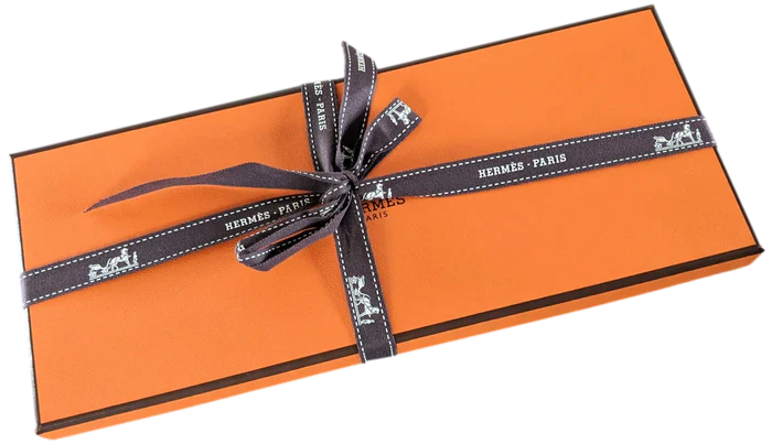 HERMES Minuit au Faubourg Twill Silk Gavroche Pocket scarf 45 x 45 cm