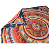 HERMES Tohu Bohu Claudia Stuhlhofer-Mayr Scarf 90 Silk Twill With Box Rare Blue Multicolor
