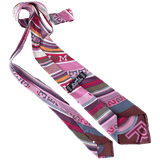 HERMES Purple Tohu Bohu Tie in Twill Silk X cm in Box