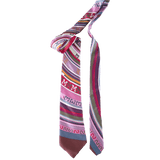 HERMES Purple Tohu Bohu Tie in Twill Silk X cm in Box