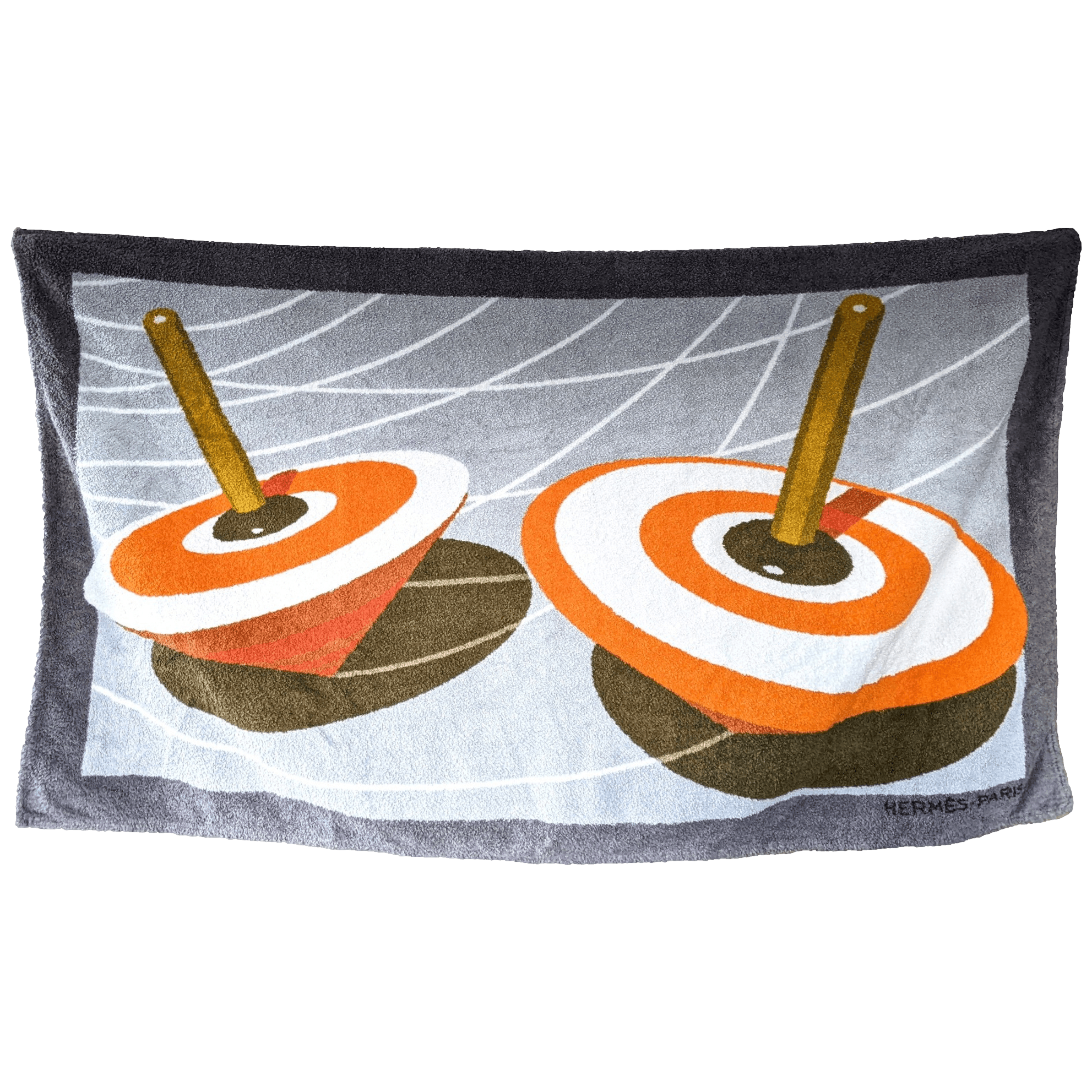 HERMES Spinning Tops Beach Towel 90 x 150 cm