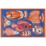 HERMES Traffic Jam Fishes Terry Beach Towel 90 x 150 cm