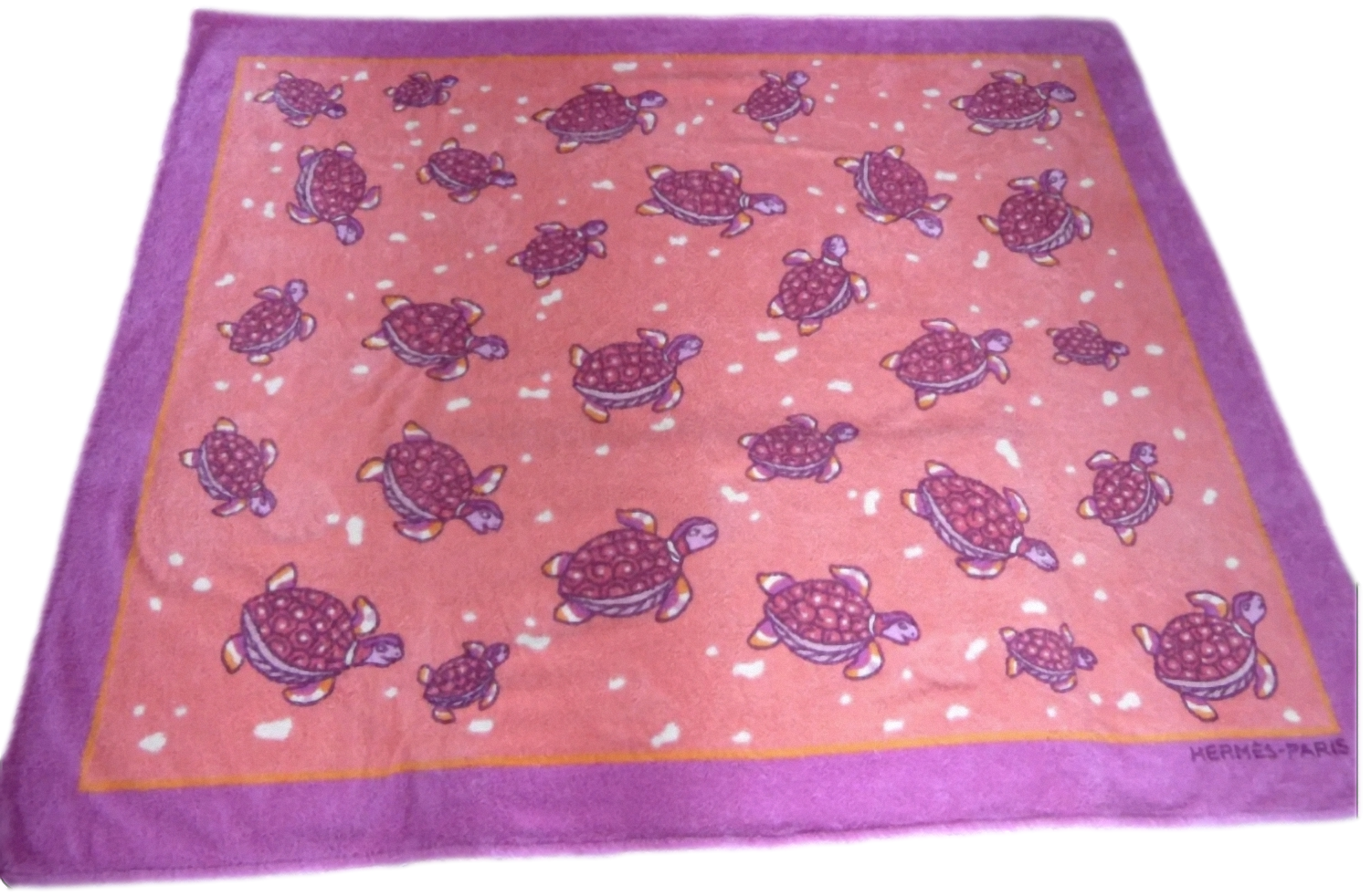 HERMES TURTLES Terry Beach Towel XXL 145 x 190 cm