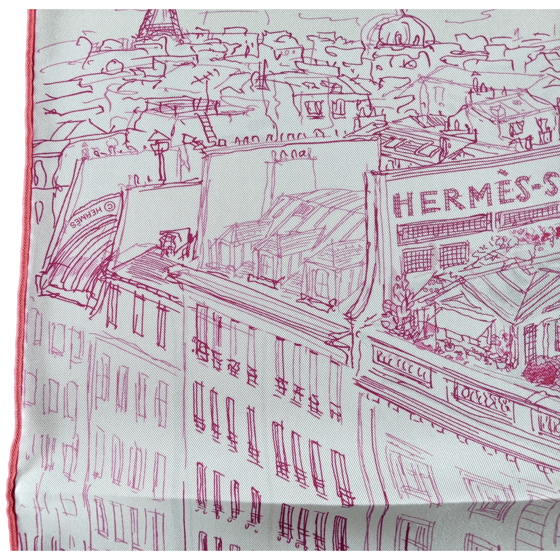 HERMES UN JARDIN SUR LE TOIT 2019 Gavroche Pochette Twill 45 x 45 cm