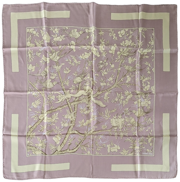 HERMES 1963 VIEILLE CHINE by Mme la TORRE Twill Scarf 90 x 90 cm