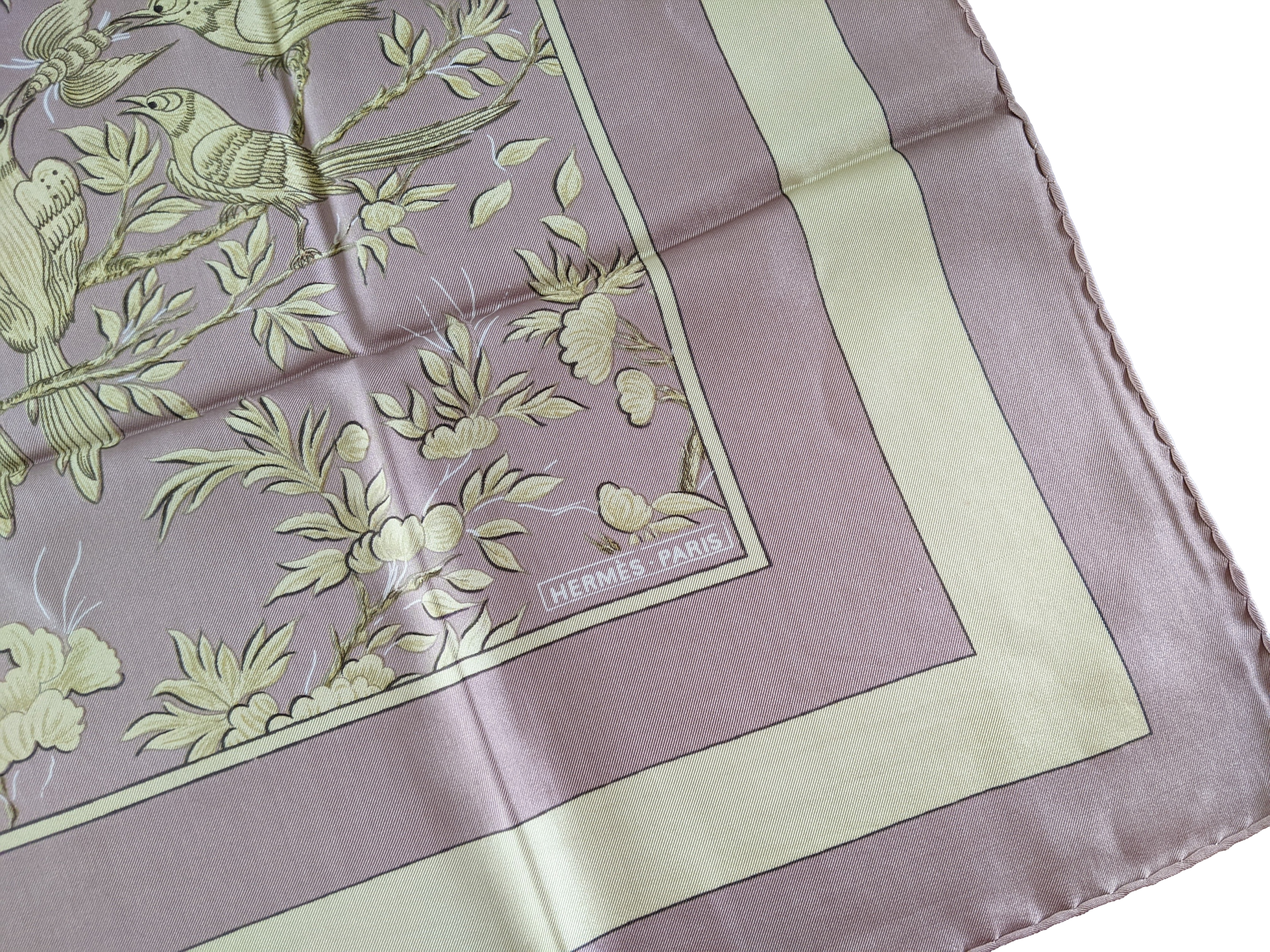 HERMES 1963 VIEILLE CHINE by Mme la TORRE Twill Scarf 90 x 90 cm
