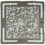 HERMES 1963 Vieille Chine by Mme La Torre Twill Silk Carre 90 x 90 cm