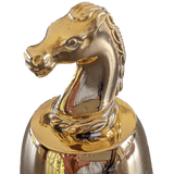 HERMES 1960s Vintage Equistrian Gold Table Bell Clochette