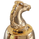 HERMES 1960s Vintage Equistrian Gold Table Bell Clochette