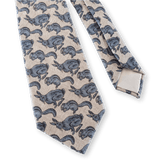 HERMES Vintage Rabbits & Squirrels Eating Cashmere/Silk Tie 8 cm