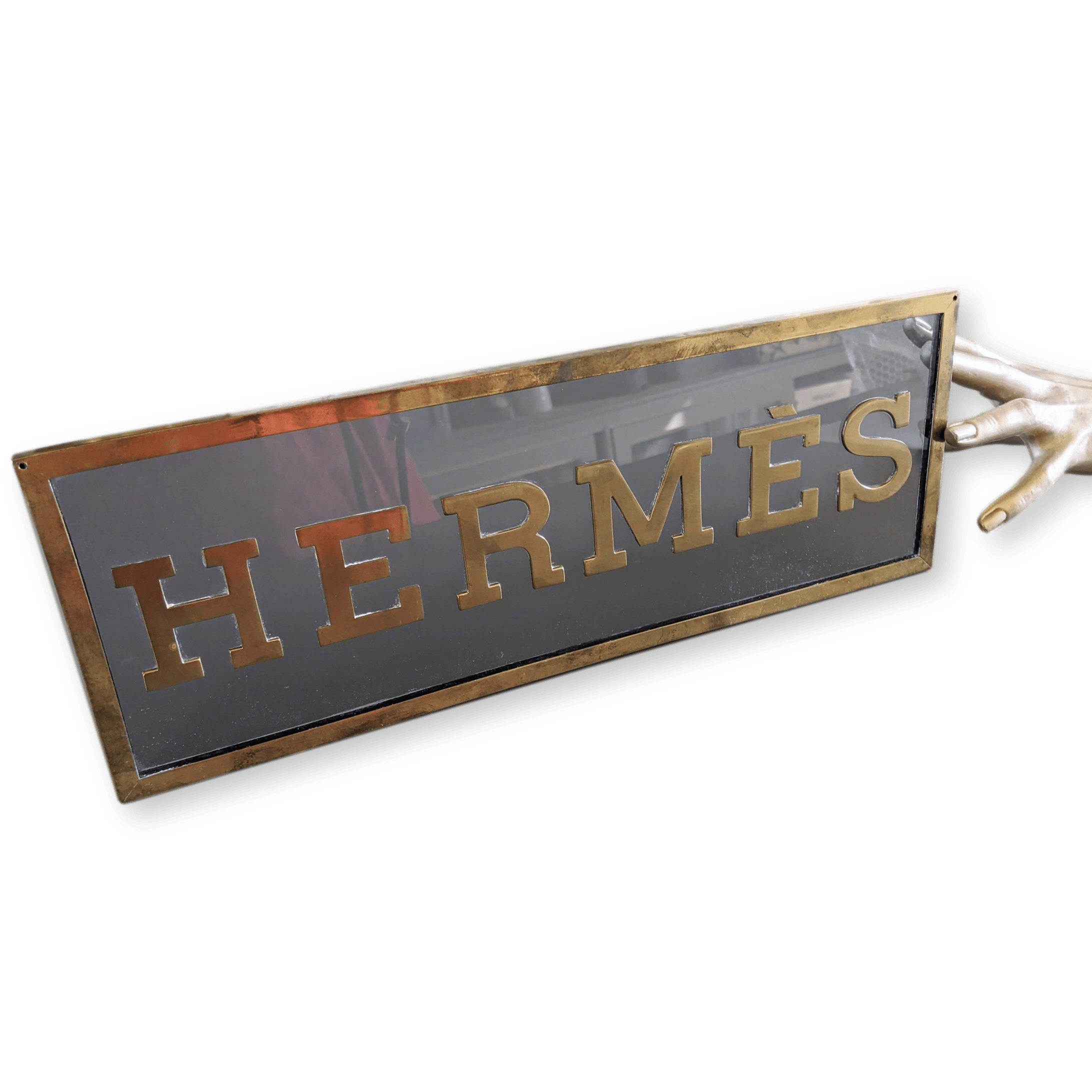 HERMES Vintage "Enseigne de Magasin" Store Marquee, Decorative and Rare!