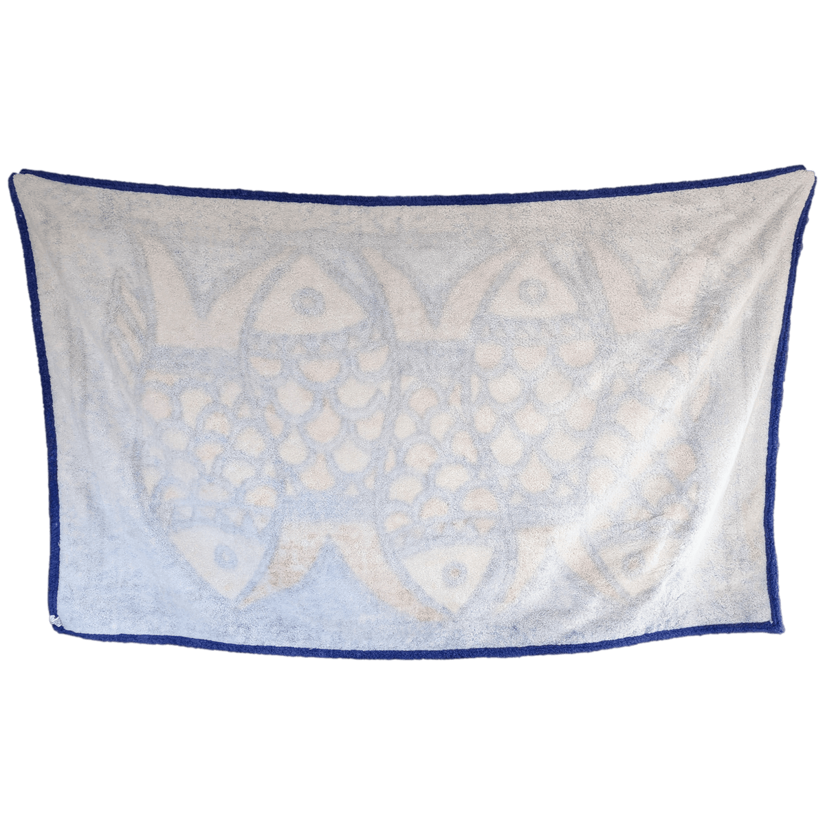 HERMES Vintage Tropical Fish Beach Towel Orange Yellow Purple Blue GM 90 x 150 cm Pristine Rare