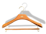 Hermes Wooden Clothing Hanger with Trouser Bar 38 cm - poupishop