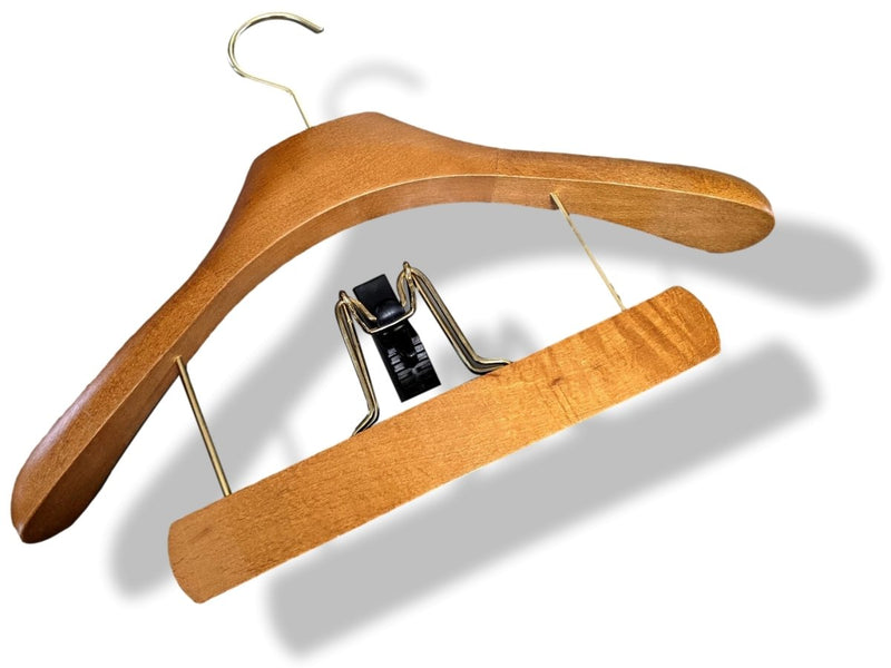 Hermes Wooden Clothing/Skirt/Trouser Clip Hanger - poupishop