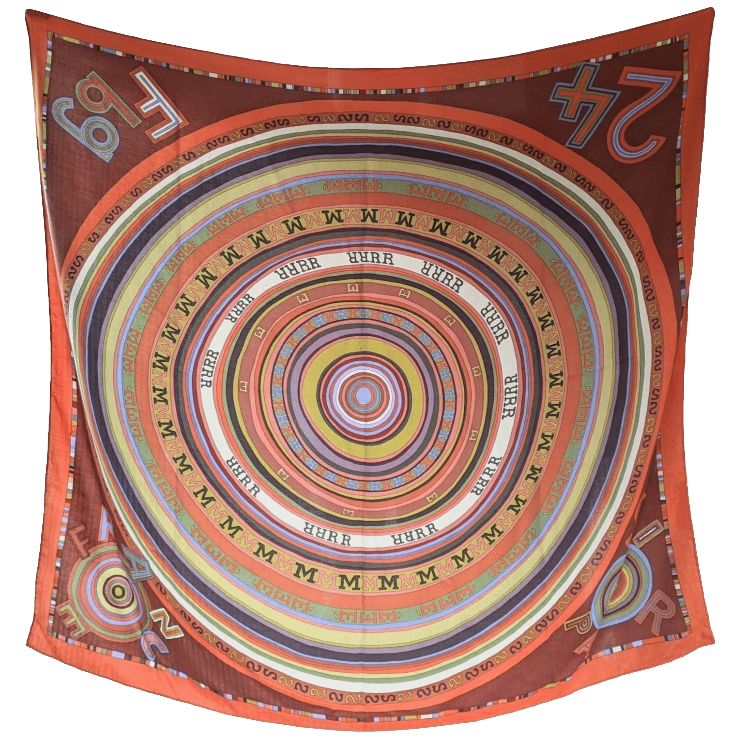 HERMES X CLAUDIA STUHLHOFER-MAYR Tohu Bohu Cashmere Shawl 140 x 140 cm