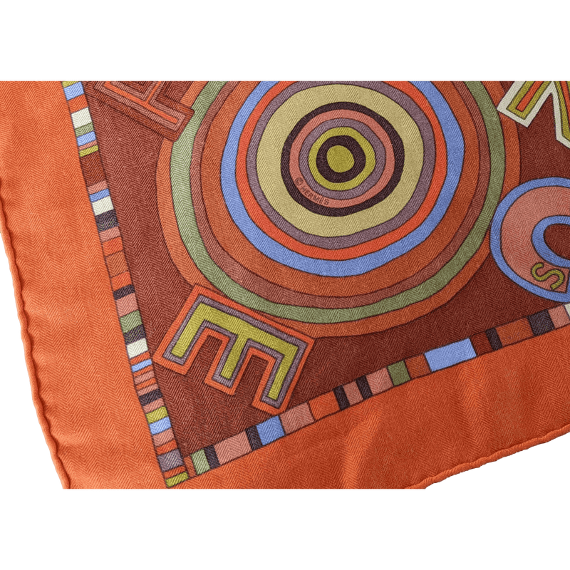 HERMES X CLAUDIA STUHLHOFER-MAYR Tohu Bohu Cashmere Shawl 140 x 140 cm