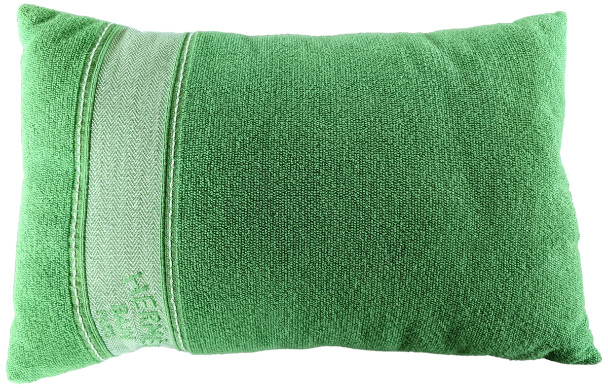 Hermes Vert Granny Coussin de Plage " Yachting " Uni Beach Pillow by Studio Hermès