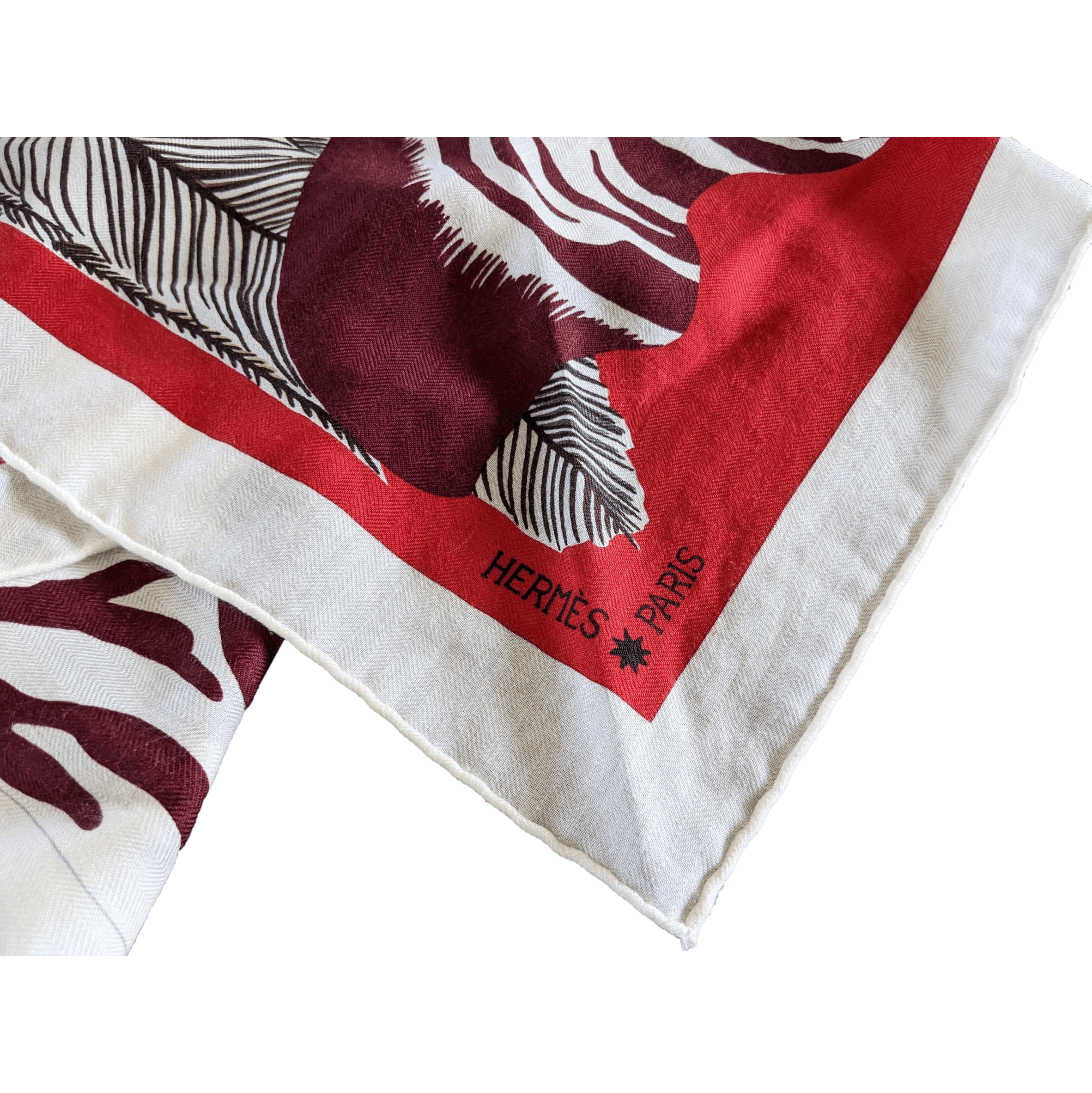 HERMES Giant Triangle Zebra Pegasus in Cashmere/Sik by Alice Shirley