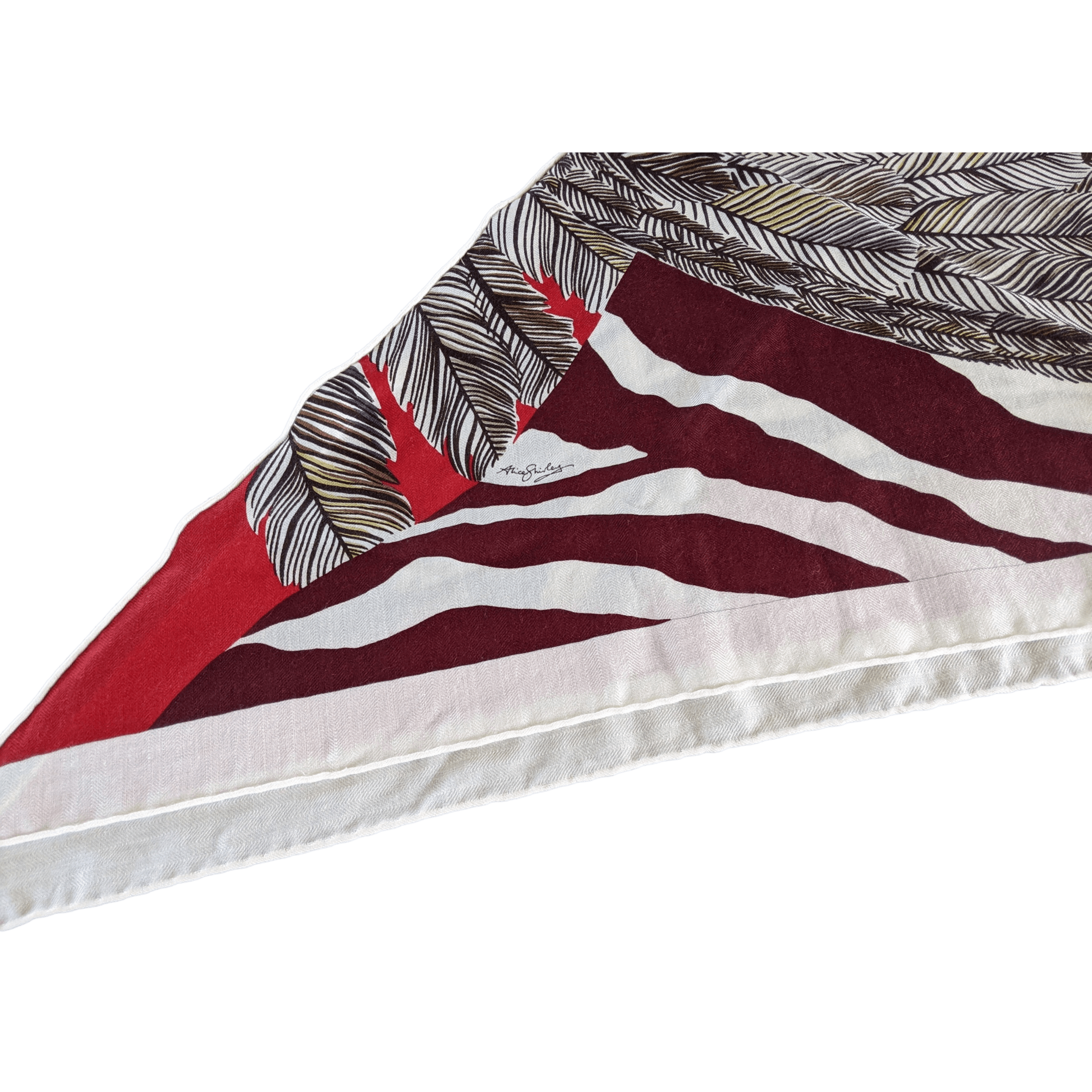 HERMES Giant Triangle Zebra Pegasus in Cashmere/Sik by Alice Shirley