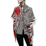 HERMES Giant Triangle Zebra Pegasus in Cashmere/Sik by Alice Shirley