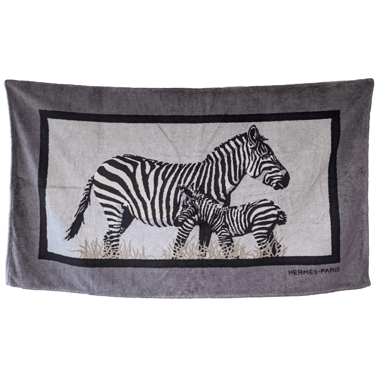 HERMES Zebres Terry  Beach Towel GM