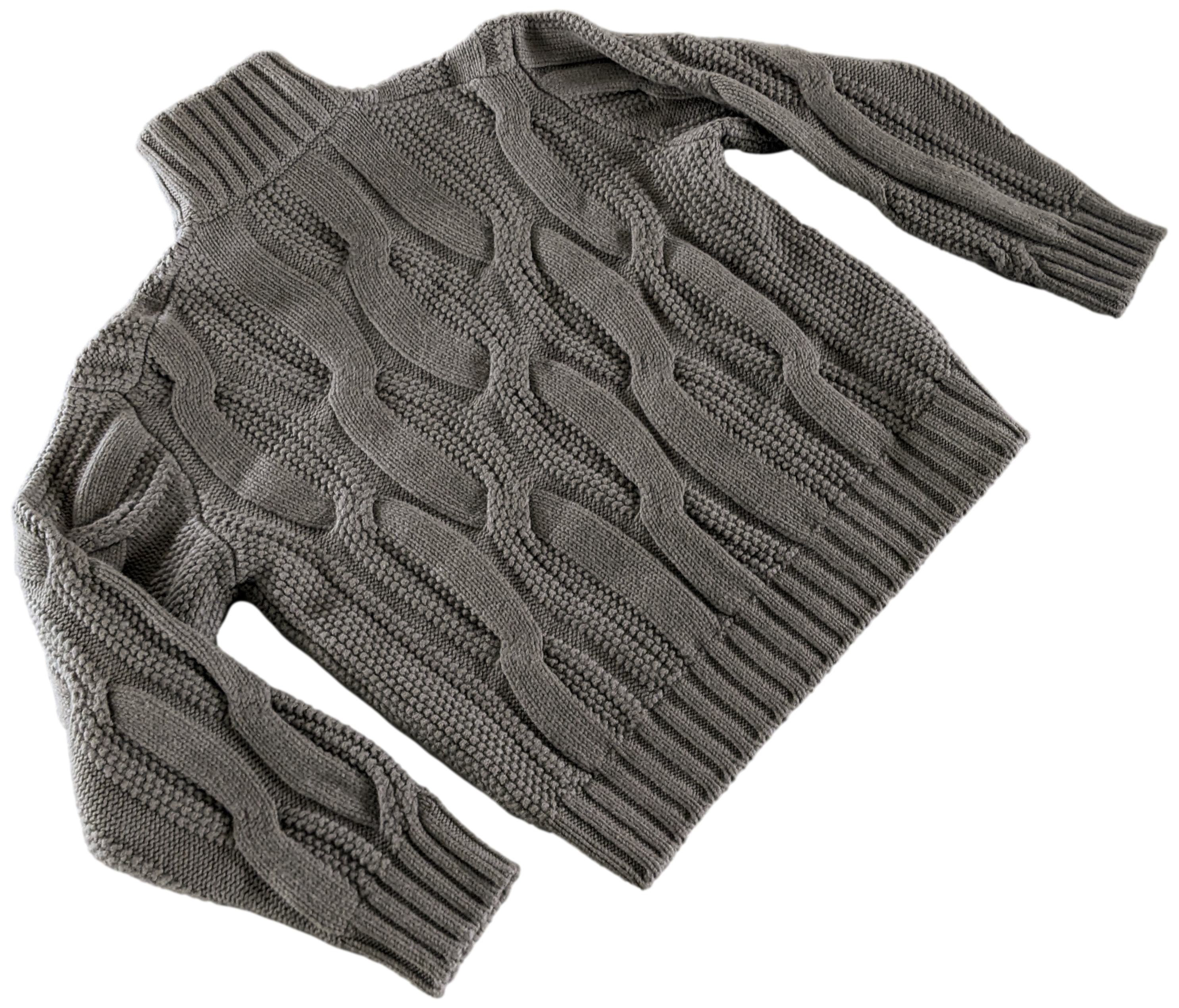 HERMES PULL CAMIONEUR BLOCK TORSADE Zipped Roll Neck Jumper Sweater XL