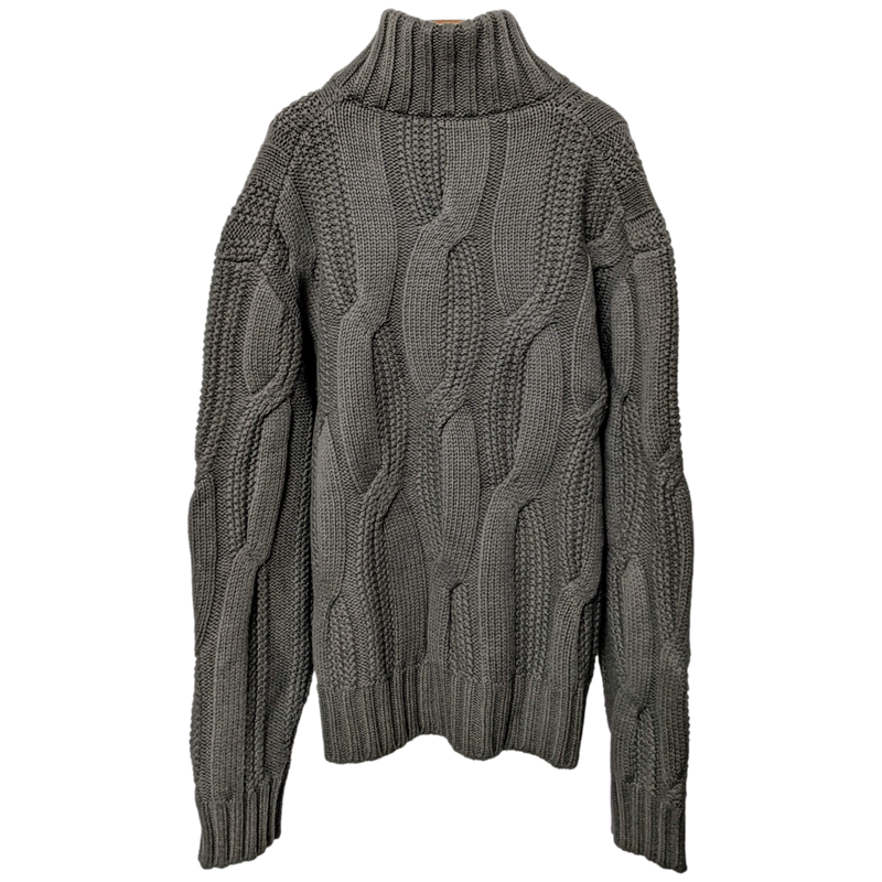 HERMES PULL CAMIONEUR BLOCK TORSADE Zipped Roll Neck Jumper HERMES PULL CAMIONEUR BLOCK TORSADE Zipped Roll Neck Jumper