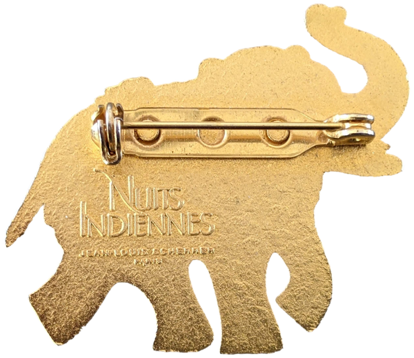 JEAN-LOUIS SCHERRER NUIT INDIENNE Vintage Elephant Brooch