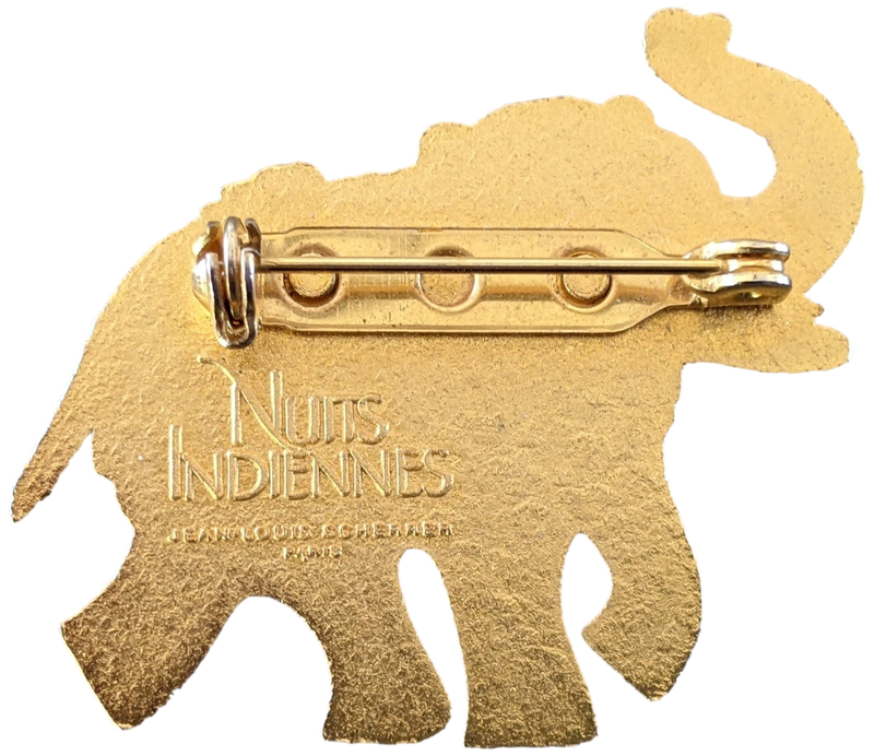 JEAN-LOUIS SCHERRER NUIT INDIENNE Vintage Elephant Brooch