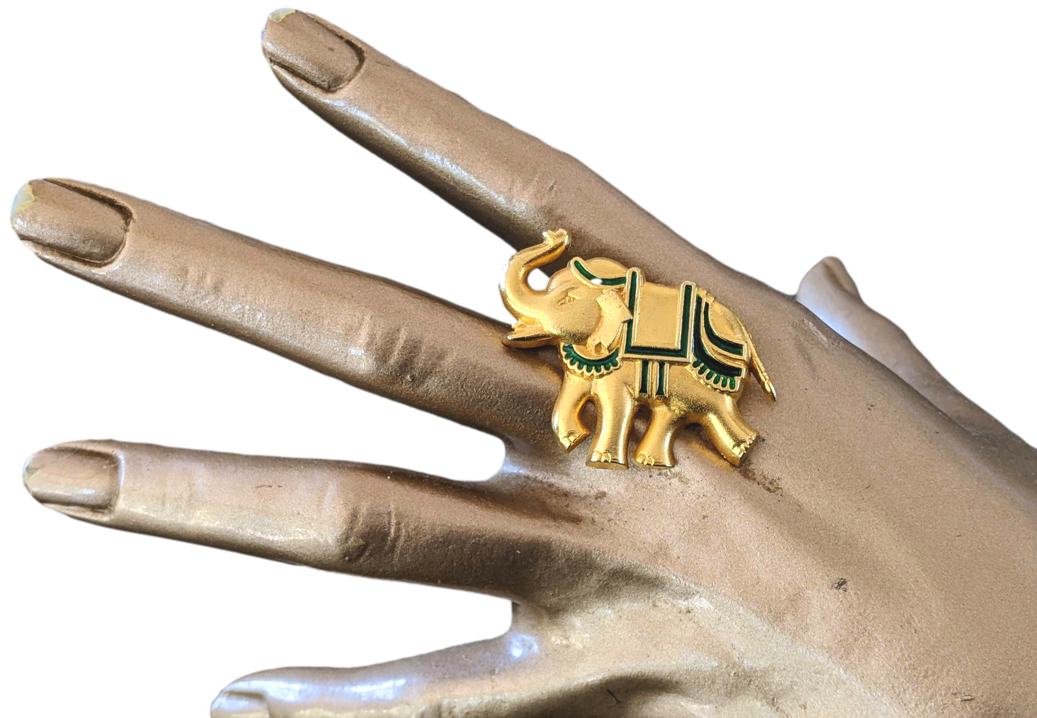 JEAN-LOUIS SCHERRER NUIT INDIENNE Vintage Elephant Brooch