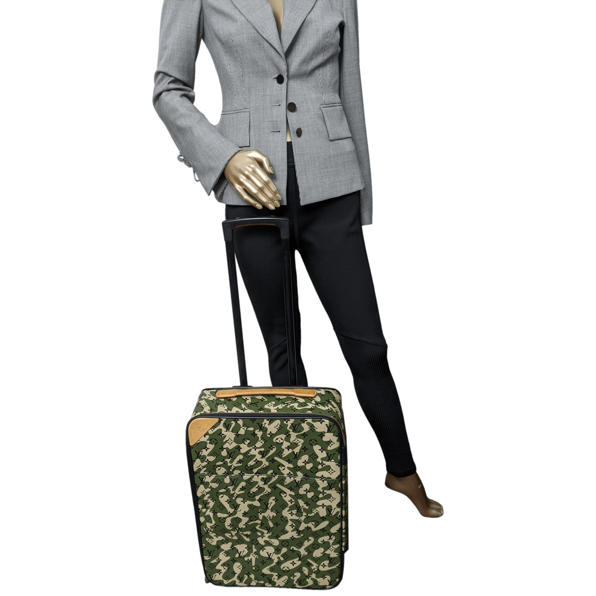 Louis Vuitton x Takashi Murakami 2008 Monogram Camouflage Pegase Valise 60